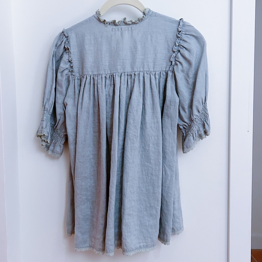Kara Thoms The Meadow Blouse in Blue - Picture 5 of 5
